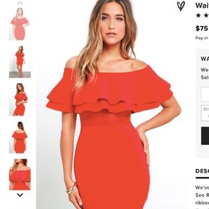 Off the shoulder ruffle dress